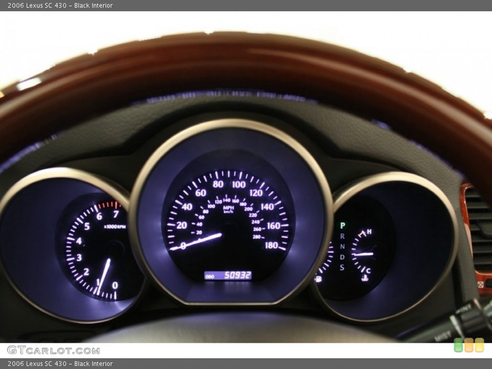 Black Interior Gauges for the 2006 Lexus SC 430 #56060036