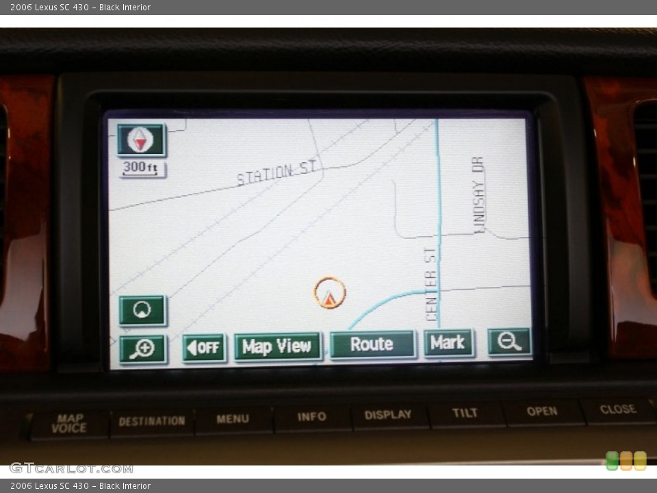 Black Interior Navigation for the 2006 Lexus SC 430 #56060075