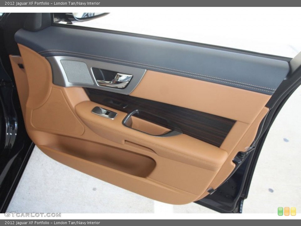 London Tan/Navy Interior Door Panel for the 2012 Jaguar XF Portfolio #56060219