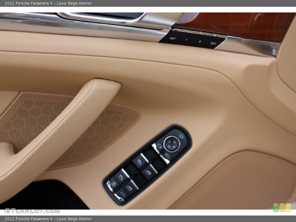 Luxor Beige Interior Controls for the 2012 Porsche Panamera 4 #56060507