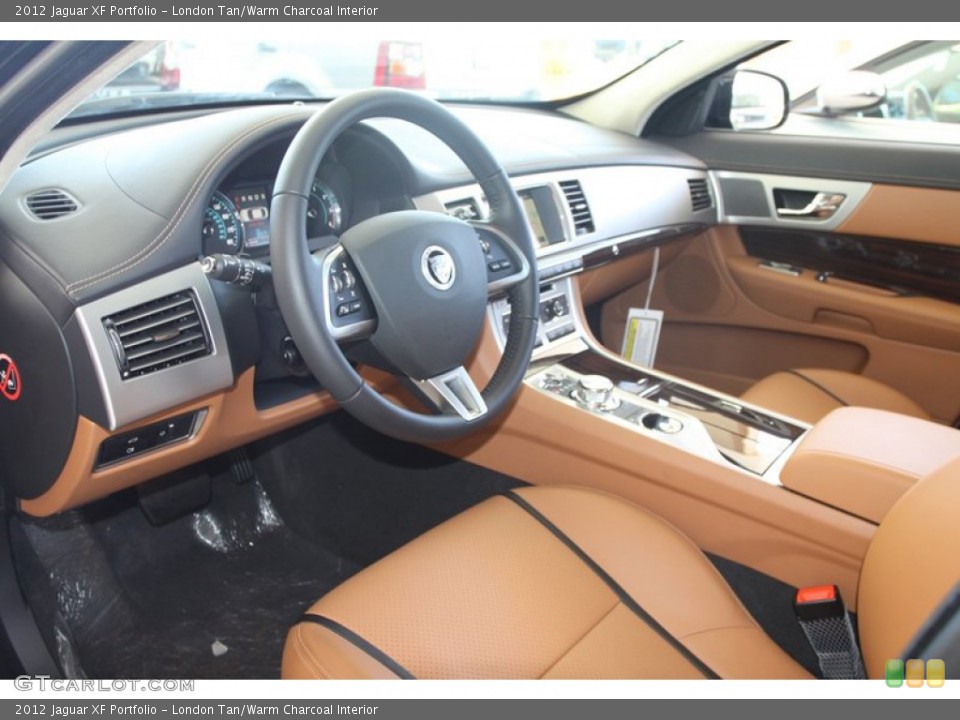 London Tan/Warm Charcoal Interior Prime Interior for the 2012 Jaguar XF Portfolio #56060555