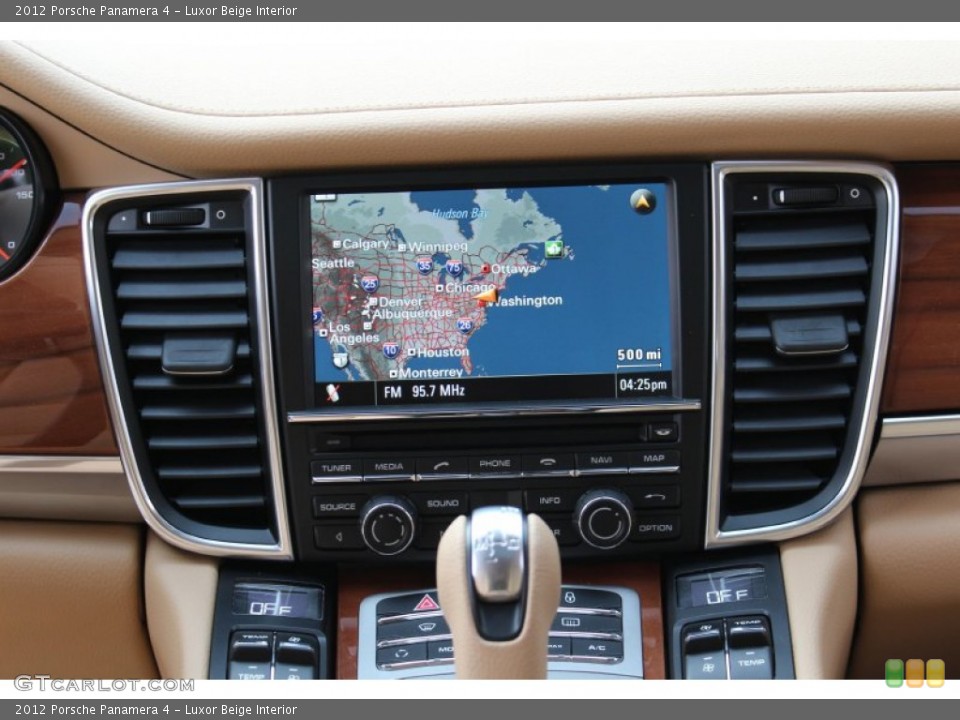 Luxor Beige Interior Navigation for the 2012 Porsche Panamera 4 #56060585