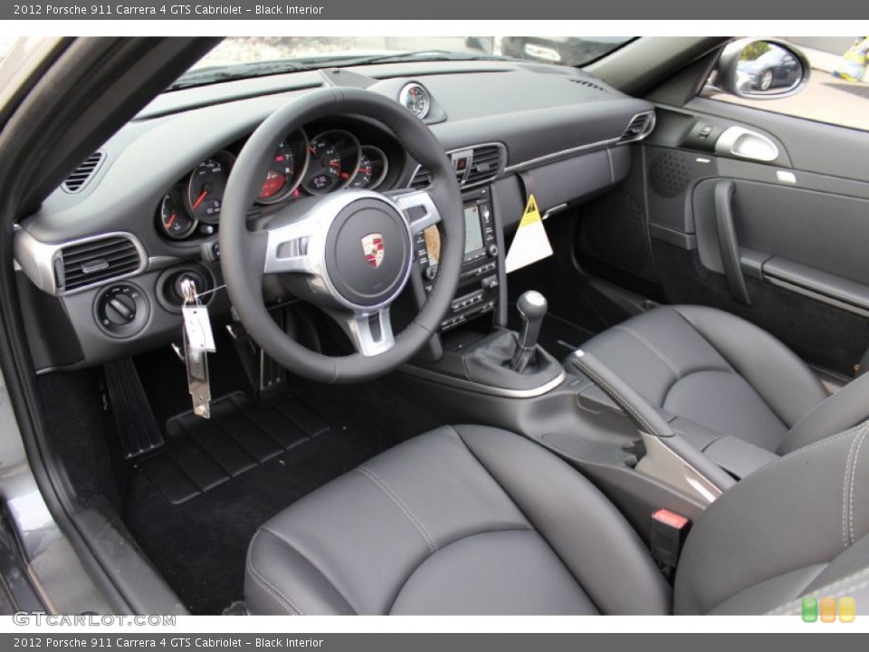 Black Interior Photo for the 2012 Porsche 911 Carrera 4 GTS Cabriolet #56060824