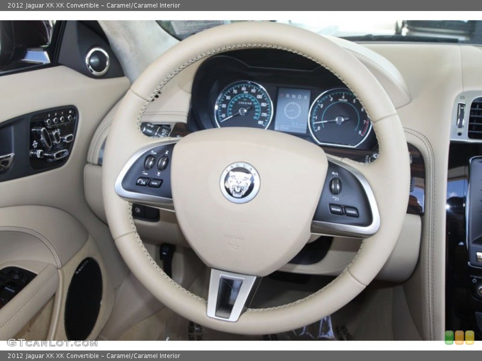 Caramel/Caramel Interior Steering Wheel for the 2012 Jaguar XK XK Convertible #56060972