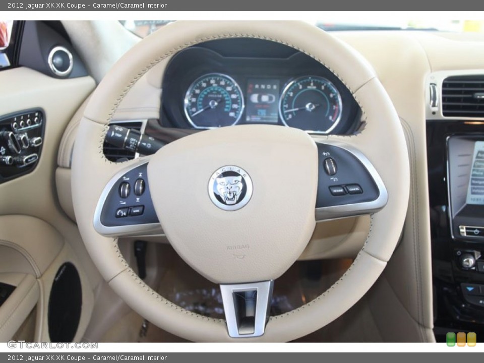 Caramel/Caramel Interior Steering Wheel for the 2012 Jaguar XK XK Coupe #56061104