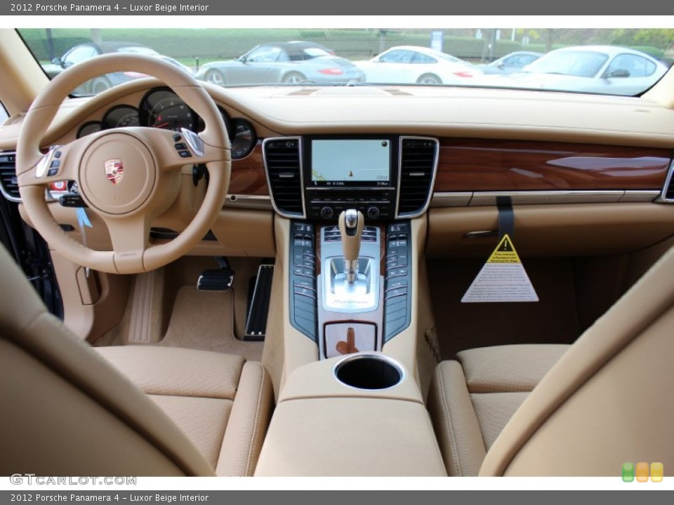 Luxor Beige Interior Dashboard for the 2012 Porsche Panamera 4 #56061191