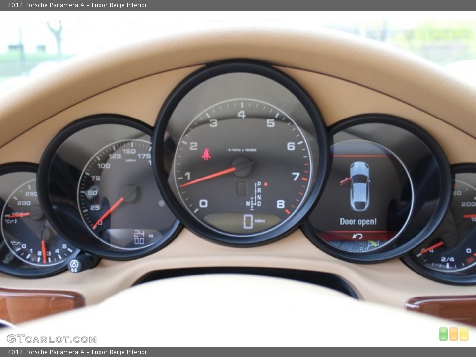 Luxor Beige Interior Gauges for the 2012 Porsche Panamera 4 #56061221
