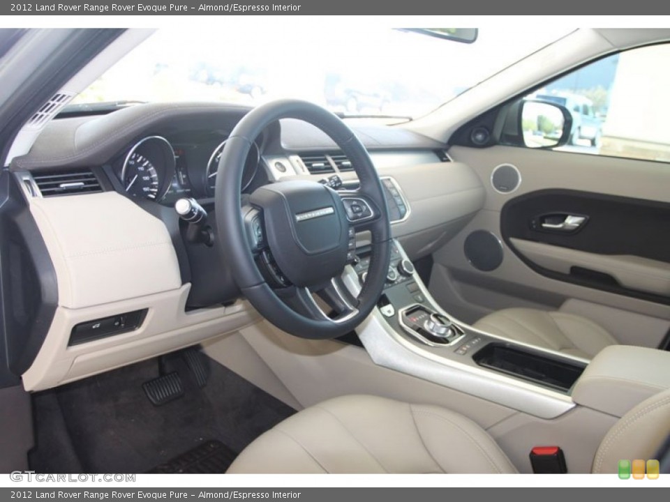 Almond/Espresso Interior Photo for the 2012 Land Rover Range Rover Evoque Pure #56061257