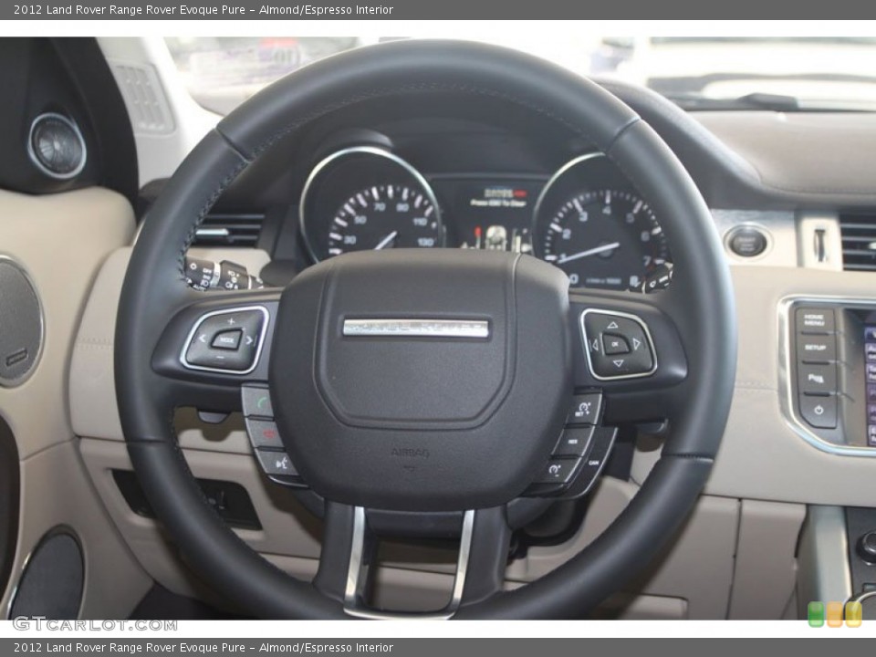 Almond/Espresso Interior Steering Wheel for the 2012 Land Rover Range Rover Evoque Pure #56061368