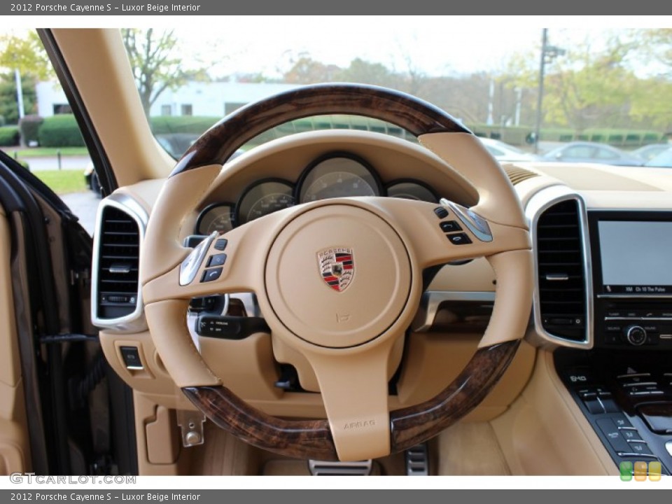 Luxor Beige Interior Steering Wheel for the 2012 Porsche Cayenne S #56061488