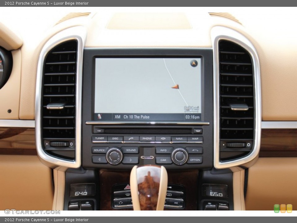 Luxor Beige Interior Navigation for the 2012 Porsche Cayenne S #56061521