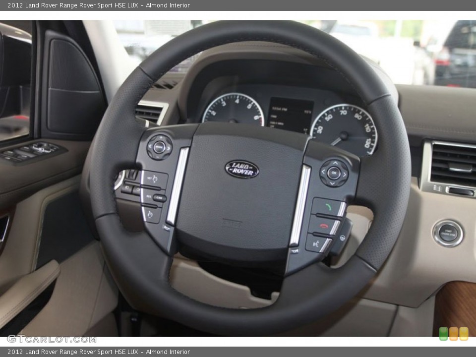 Almond Interior Steering Wheel for the 2012 Land Rover Range Rover Sport HSE LUX #56061692