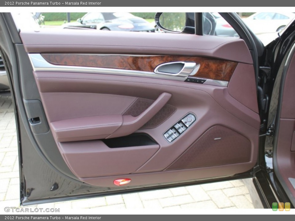 Marsala Red Interior Door Panel for the 2012 Porsche Panamera Turbo #56061710