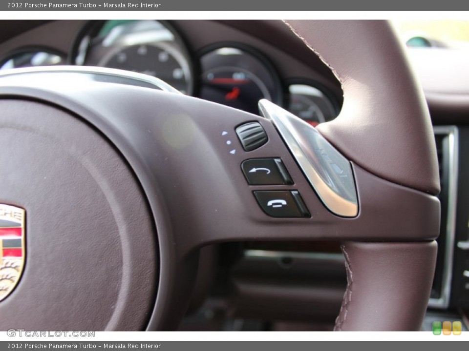 Marsala Red Interior Controls for the 2012 Porsche Panamera Turbo #56061782