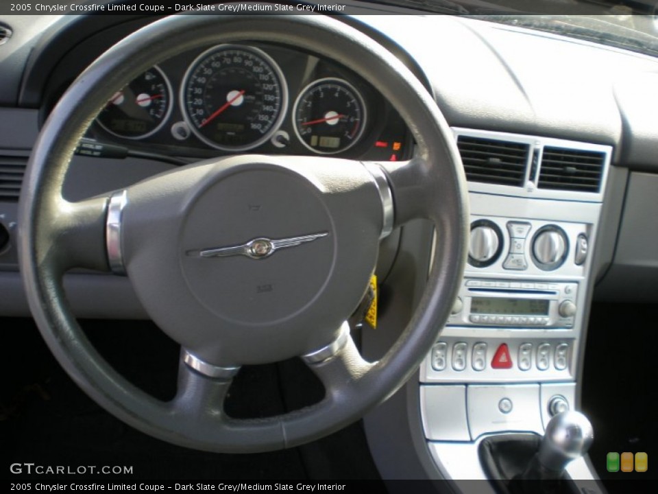 Dark Slate Grey/Medium Slate Grey Interior Steering Wheel for the 2005 Chrysler Crossfire Limited Coupe #56061815