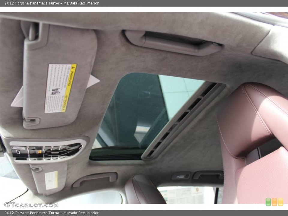 Marsala Red Interior Sunroof for the 2012 Porsche Panamera Turbo #56061818