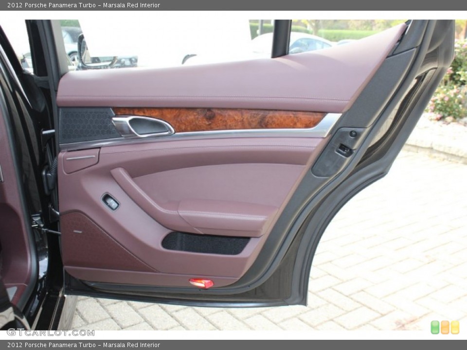 Marsala Red Interior Door Panel for the 2012 Porsche Panamera Turbo #56061845