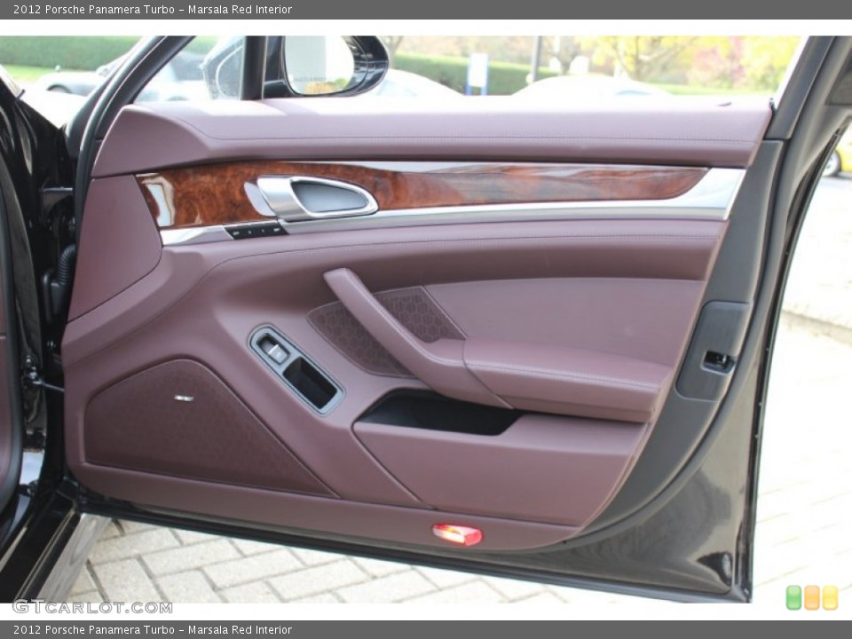 Marsala Red Interior Door Panel for the 2012 Porsche Panamera Turbo #56061863