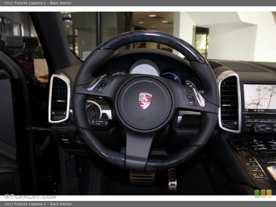 Black Interior Steering Wheel for the 2012 Porsche Cayenne S #56062028