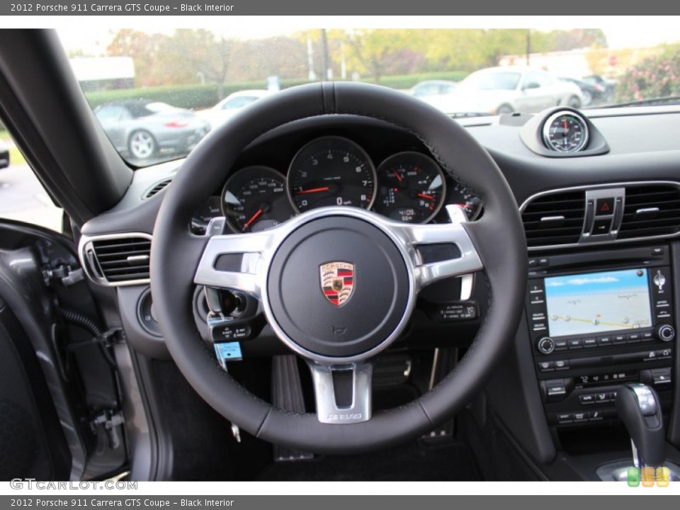 Black Interior Steering Wheel for the 2012 Porsche 911 Carrera GTS Coupe #56062358
