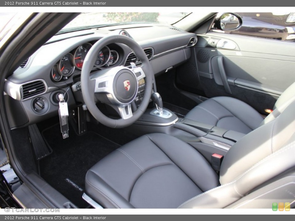 Black Interior Photo for the 2012 Porsche 911 Carrera GTS Cabriolet #56062946