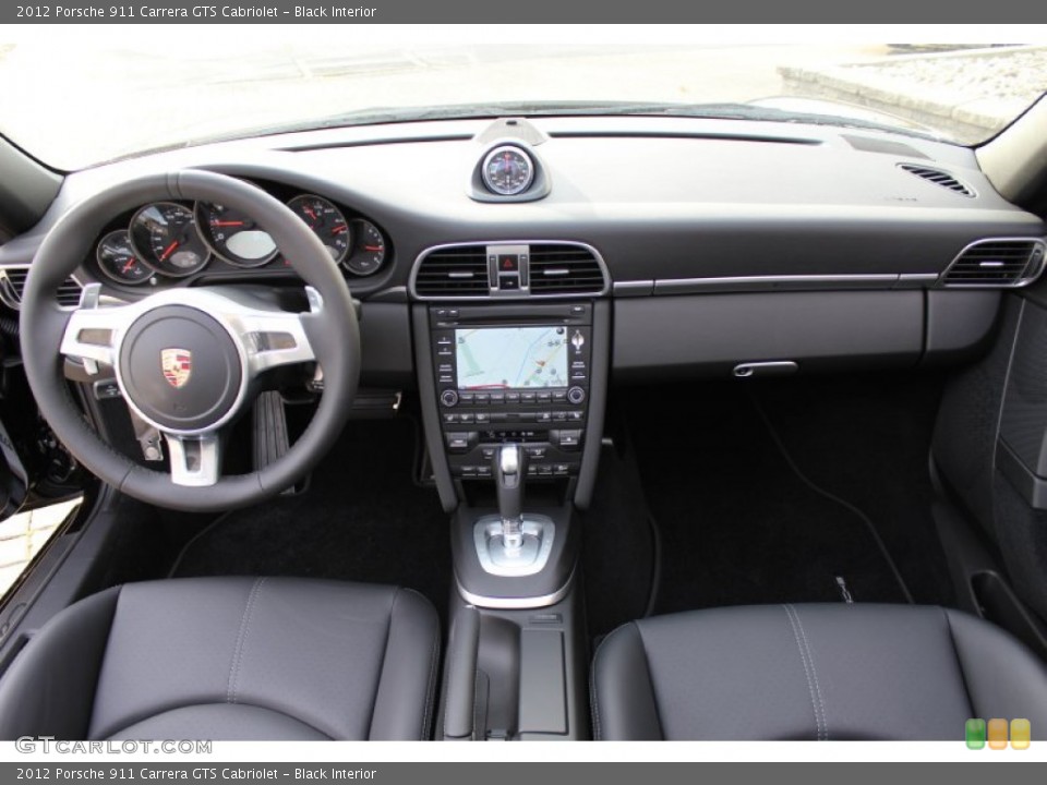 Black Interior Dashboard for the 2012 Porsche 911 Carrera GTS Cabriolet #56062971