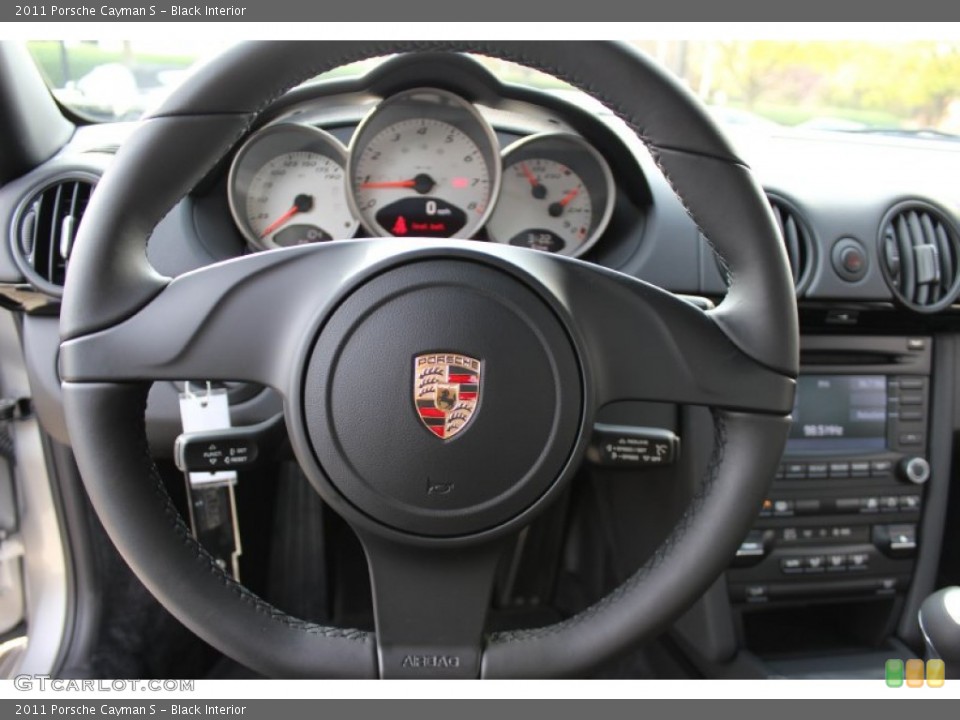 Black Interior Steering Wheel for the 2011 Porsche Cayman S #56063247