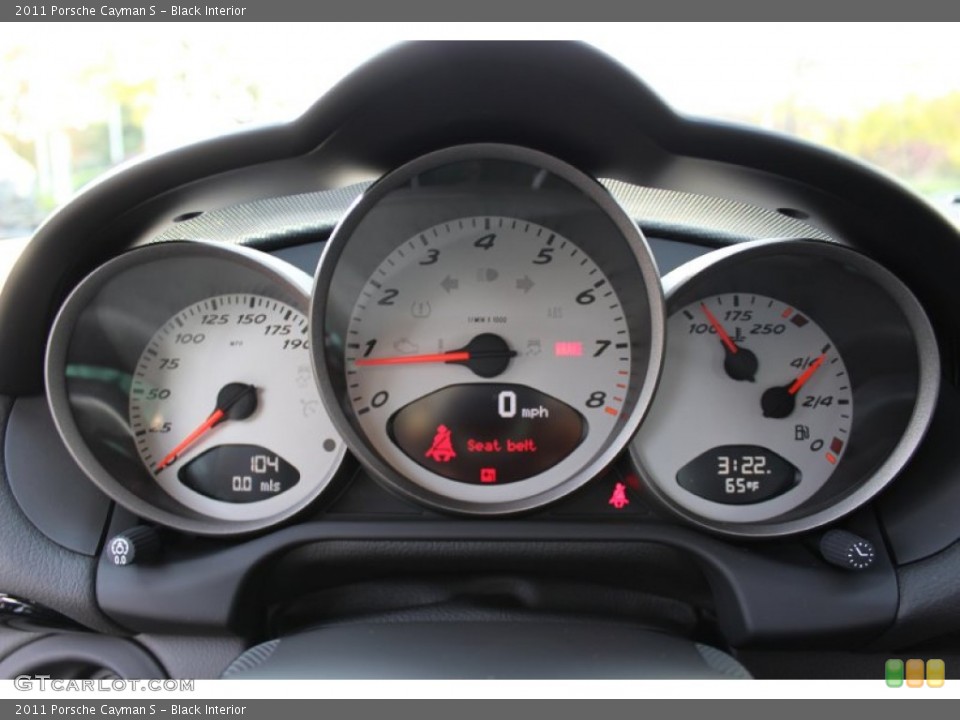 Black Interior Gauges for the 2011 Porsche Cayman S #56063255