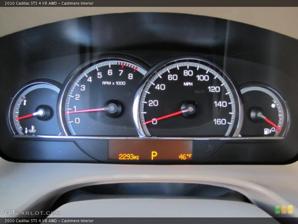 Cashmere Interior Gauges for the 2010 Cadillac STS 4 V8 AWD #56065364