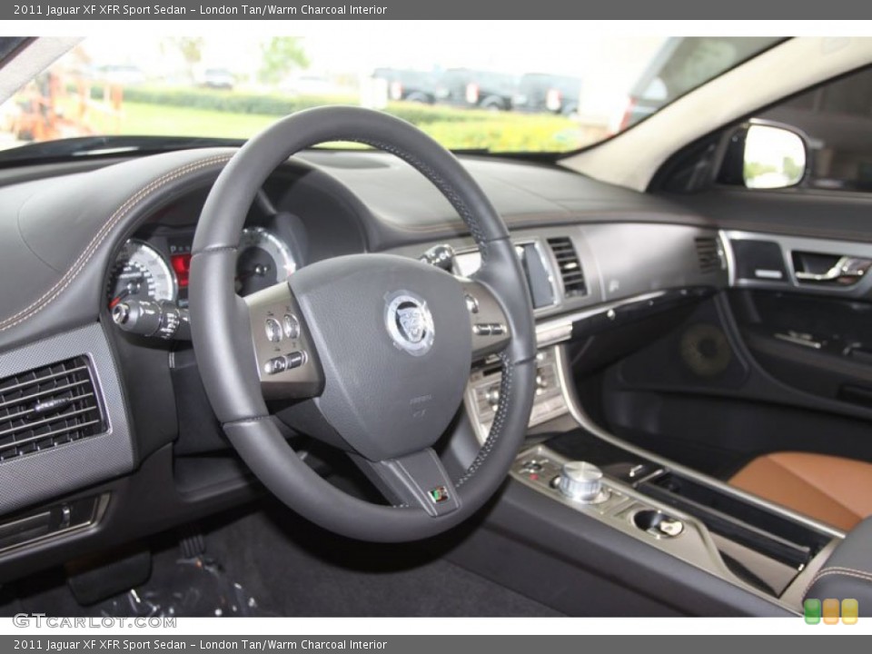 London Tan/Warm Charcoal Interior Dashboard for the 2011 Jaguar XF XFR Sport Sedan #56065376