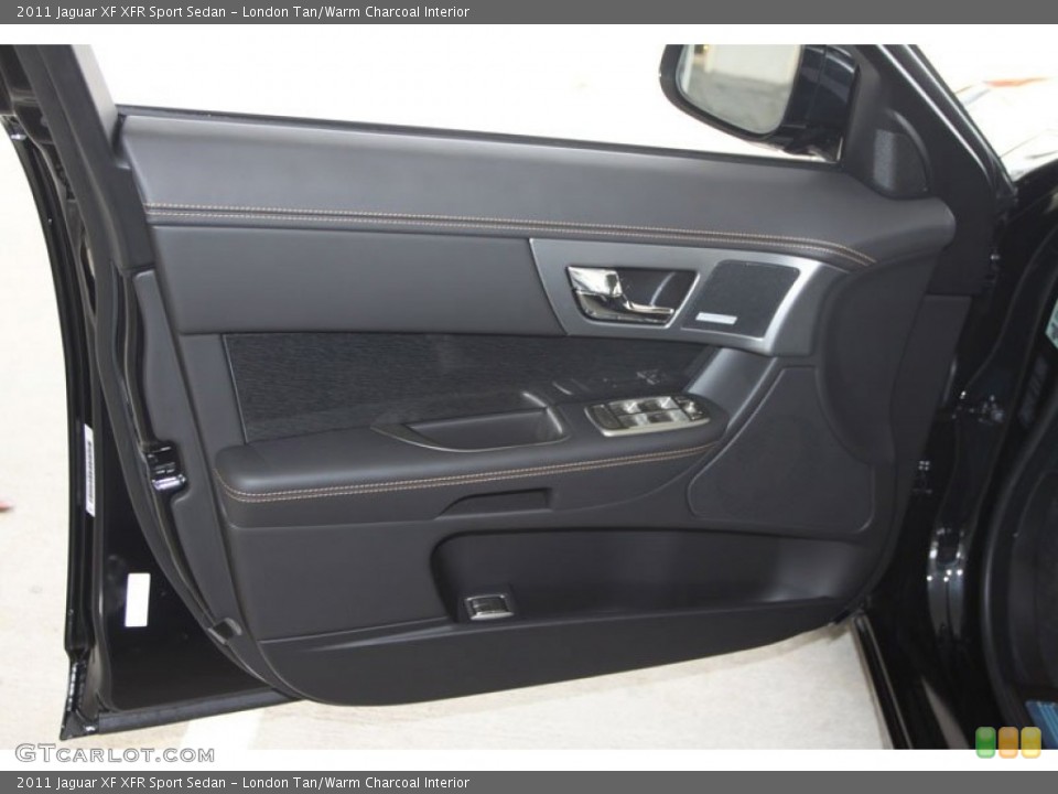 London Tan/Warm Charcoal Interior Door Panel for the 2011 Jaguar XF XFR Sport Sedan #56065457