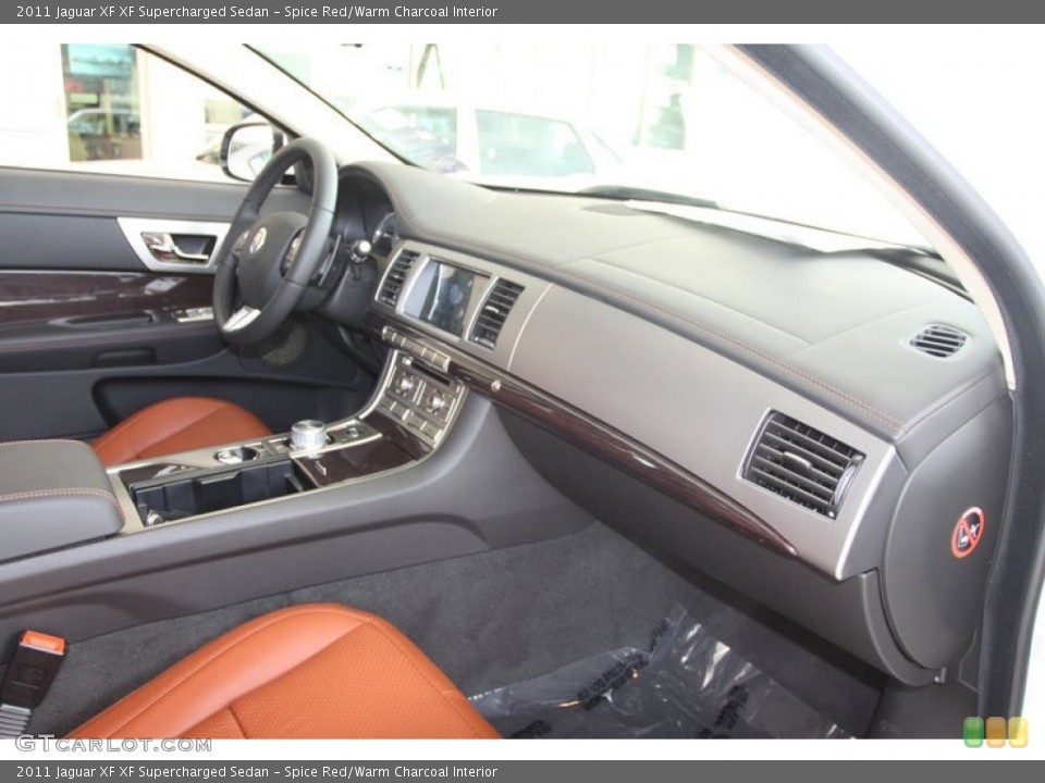 Spice Red/Warm Charcoal Interior Dashboard for the 2011 Jaguar XF XF Supercharged Sedan #56065739