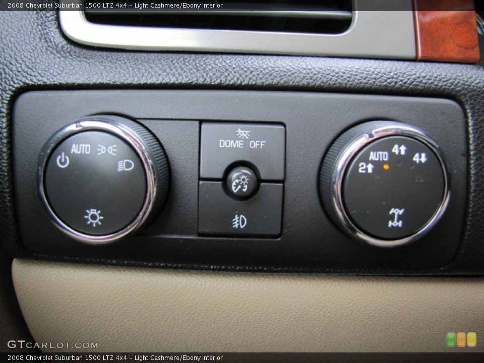 Light Cashmere/Ebony Interior Controls for the 2008 Chevrolet Suburban 1500 LTZ 4x4 #56065745