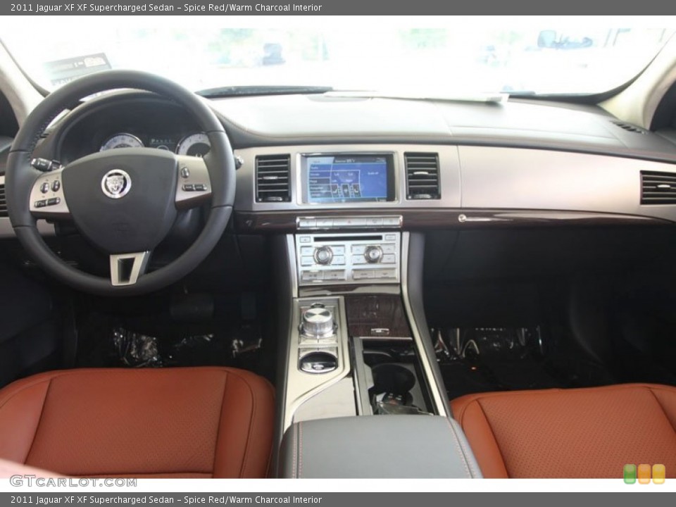 Spice Red/Warm Charcoal Interior Dashboard for the 2011 Jaguar XF XF Supercharged Sedan #56065829