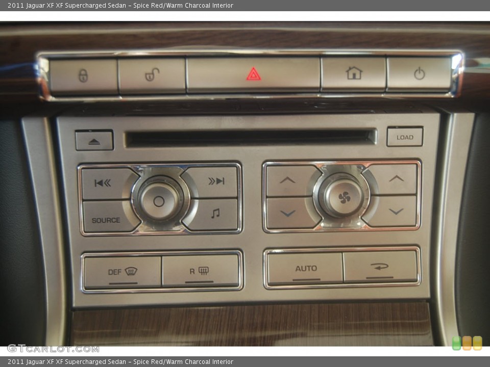 Spice Red/Warm Charcoal Interior Controls for the 2011 Jaguar XF XF Supercharged Sedan #56066324