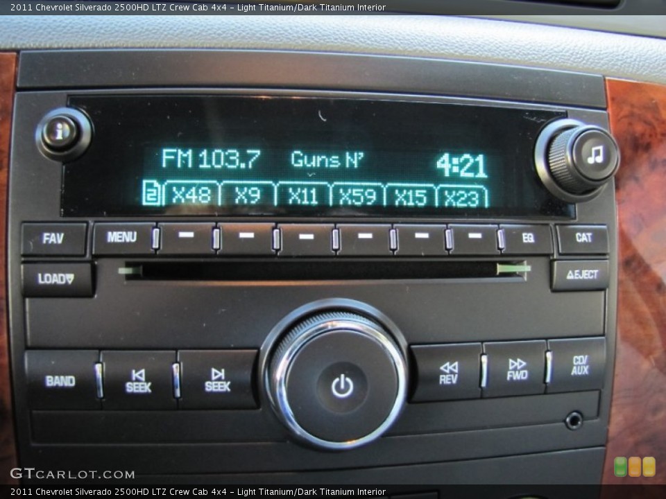 Light Titanium/Dark Titanium Interior Audio System for the 2011 Chevrolet Silverado 2500HD LTZ Crew Cab 4x4 #56066450