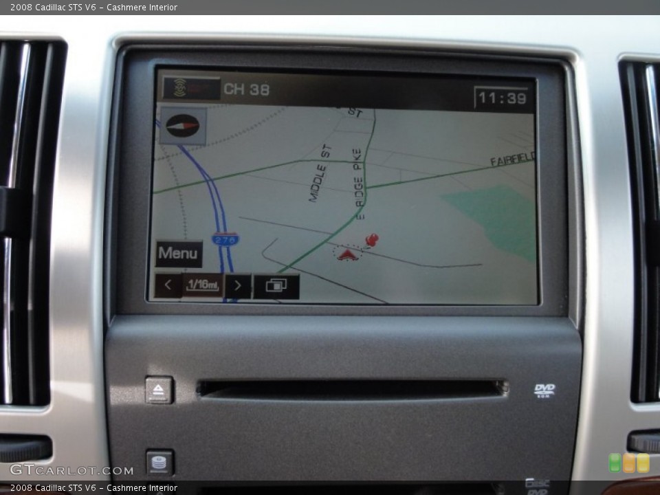 Cashmere Interior Navigation for the 2008 Cadillac STS V6 #56066906