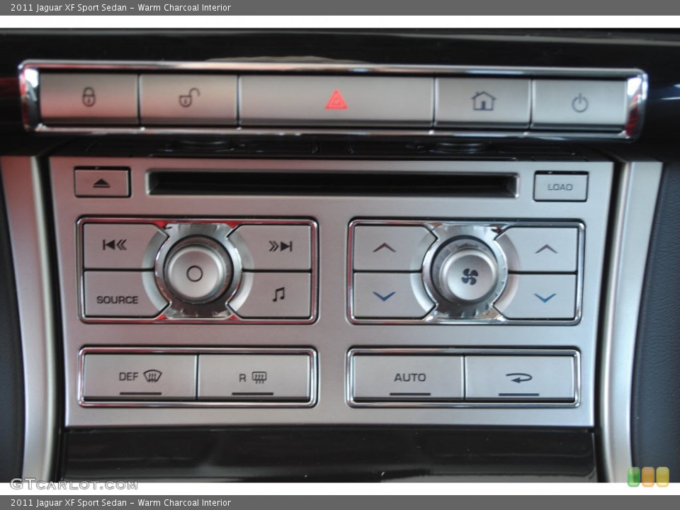 Warm Charcoal Interior Controls for the 2011 Jaguar XF Sport Sedan #56068154