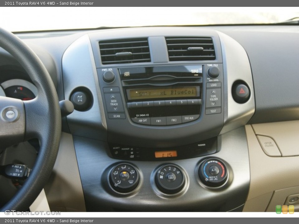 Sand Beige Interior Controls for the 2011 Toyota RAV4 V6 4WD #56069636