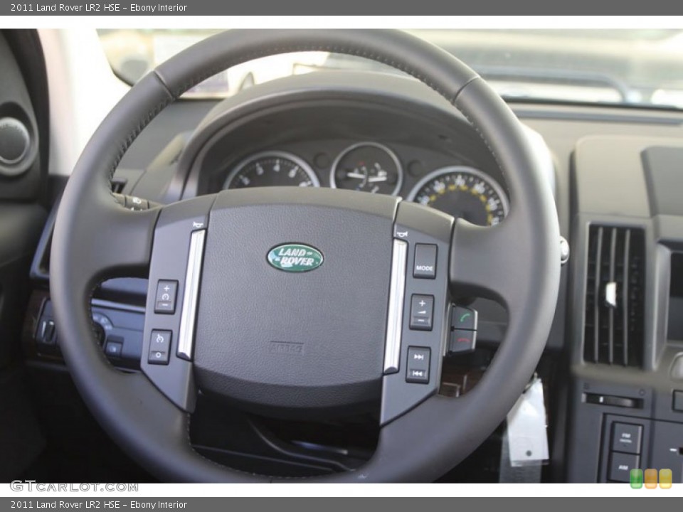 Ebony Interior Steering Wheel for the 2011 Land Rover LR2 HSE #56069735
