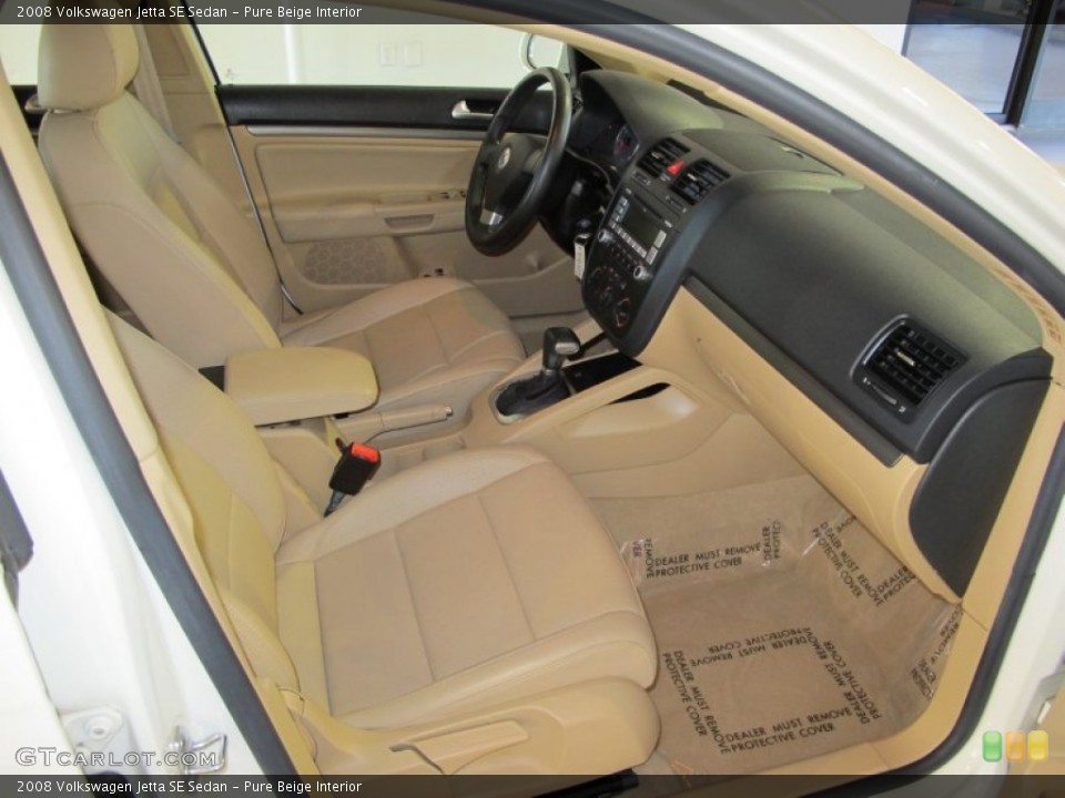 Pure Beige Interior Photo for the 2008 Volkswagen Jetta SE Sedan #56071589