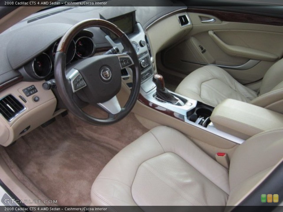 Cashmere/Cocoa Interior Prime Interior for the 2008 Cadillac CTS 4 AWD Sedan #56072690