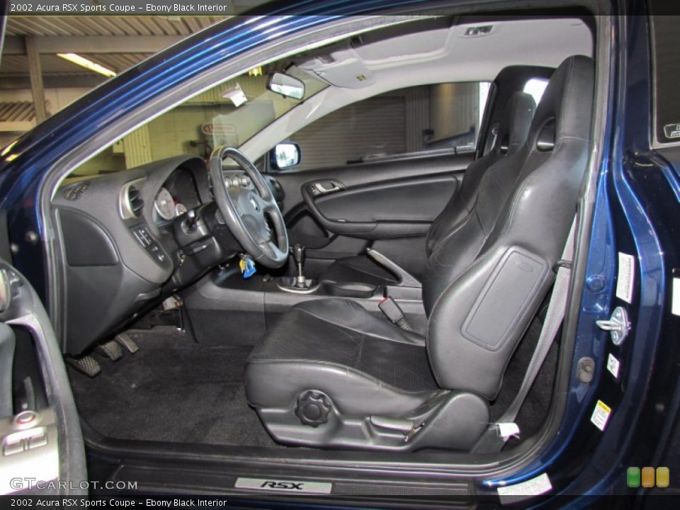 Ebony Black Interior Photo for the 2002 Acura RSX Sports Coupe #56073008