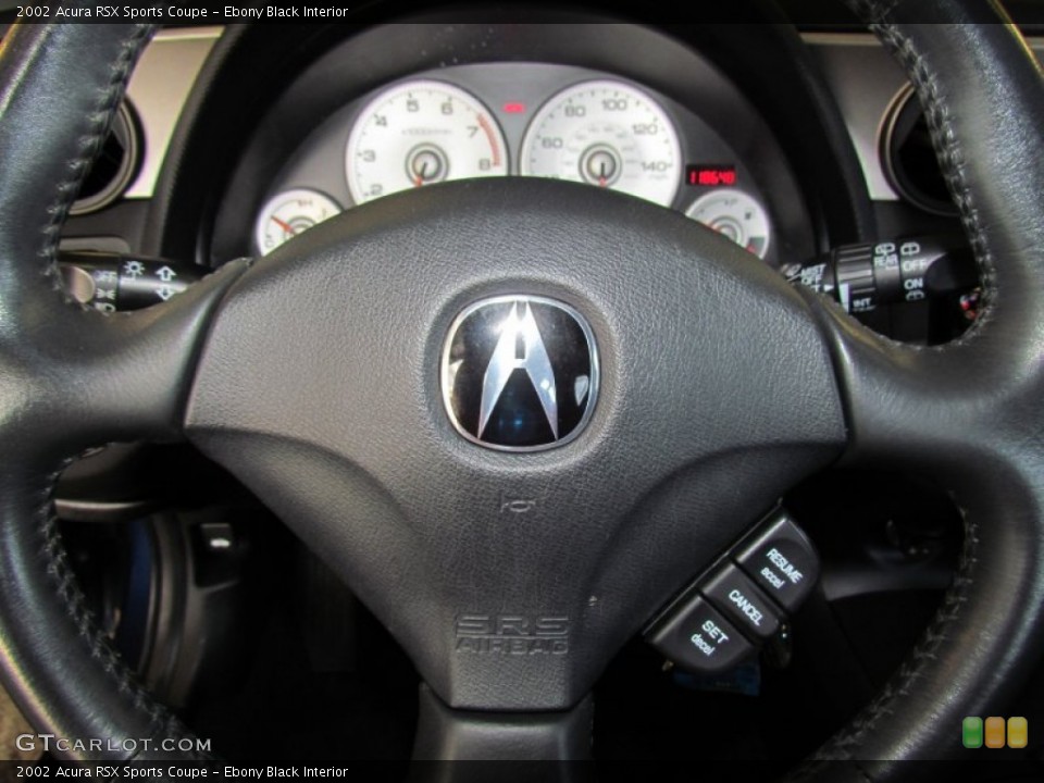 Ebony Black Interior Steering Wheel for the 2002 Acura RSX Sports Coupe #56073068