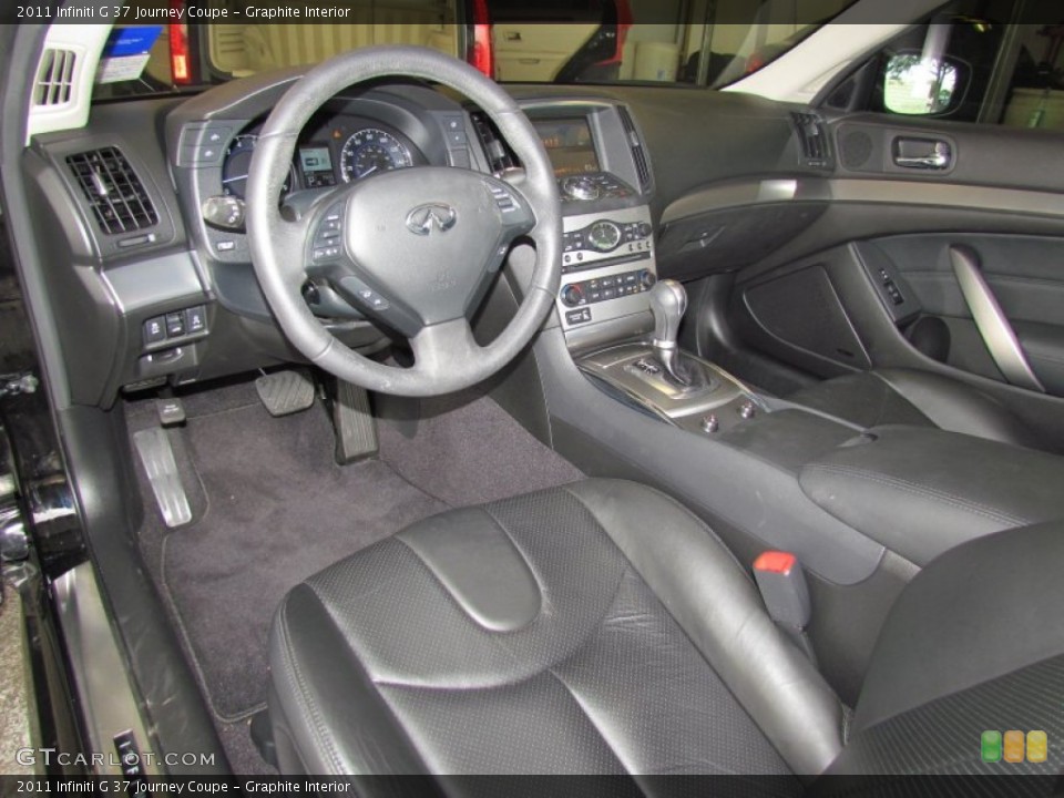 Graphite Interior Prime Interior for the 2011 Infiniti G 37 Journey Coupe #56075444