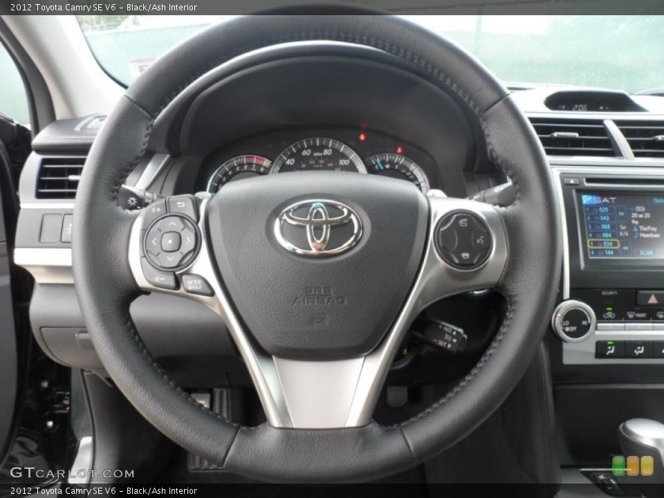 Black/Ash Interior Steering Wheel for the 2012 Toyota Camry SE V6 #56078102