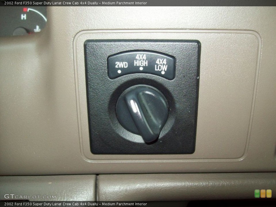 Medium Parchment Interior Controls for the 2002 Ford F350 Super Duty Lariat Crew Cab 4x4 Dually #56078261