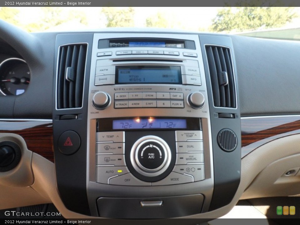 Beige Interior Controls for the 2012 Hyundai Veracruz Limited #56079140