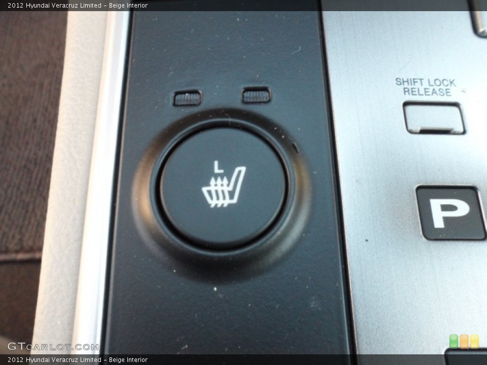 Beige Interior Controls for the 2012 Hyundai Veracruz Limited #56079161