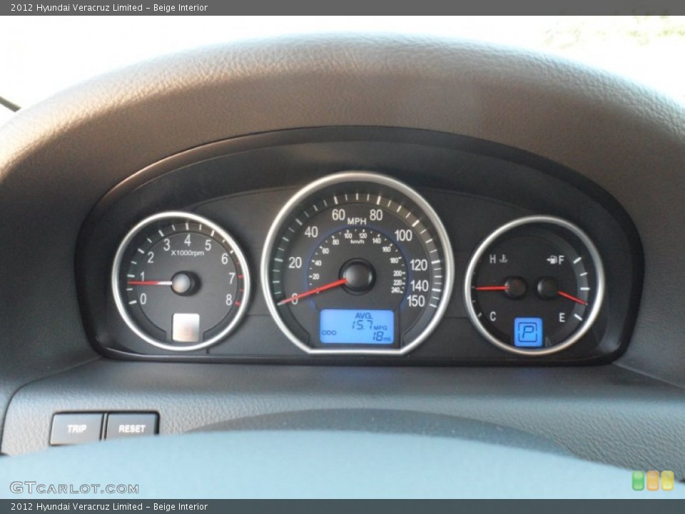 Beige Interior Gauges for the 2012 Hyundai Veracruz Limited #56079173